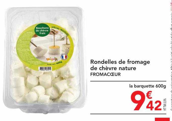 Promo Rondelles De Fromage De Ch Vre Nature Fromac Ur Chez Metro