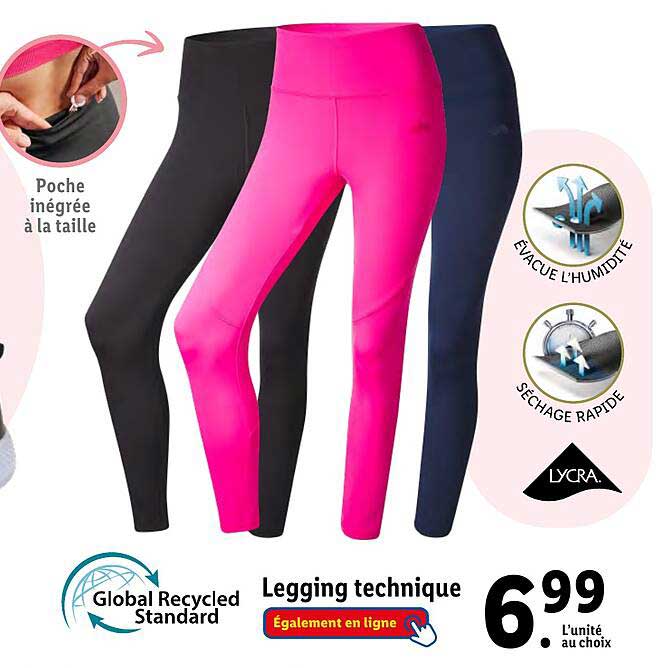 Promo Legging Technique Lycra Chez Lidl Icatalogue Fr