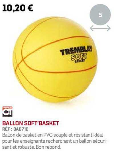 Promo Ballon Soft Basket Chez Sport 2000 ICatalogue Fr