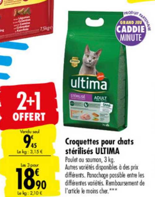 Promo Croquettes Pour Chats St Rilis S Ultima Offert Chez Carrefour