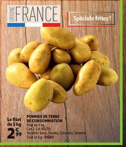 Promo Pommes De Terre De Consommation Chez Auchan Direct ICatalogue Fr