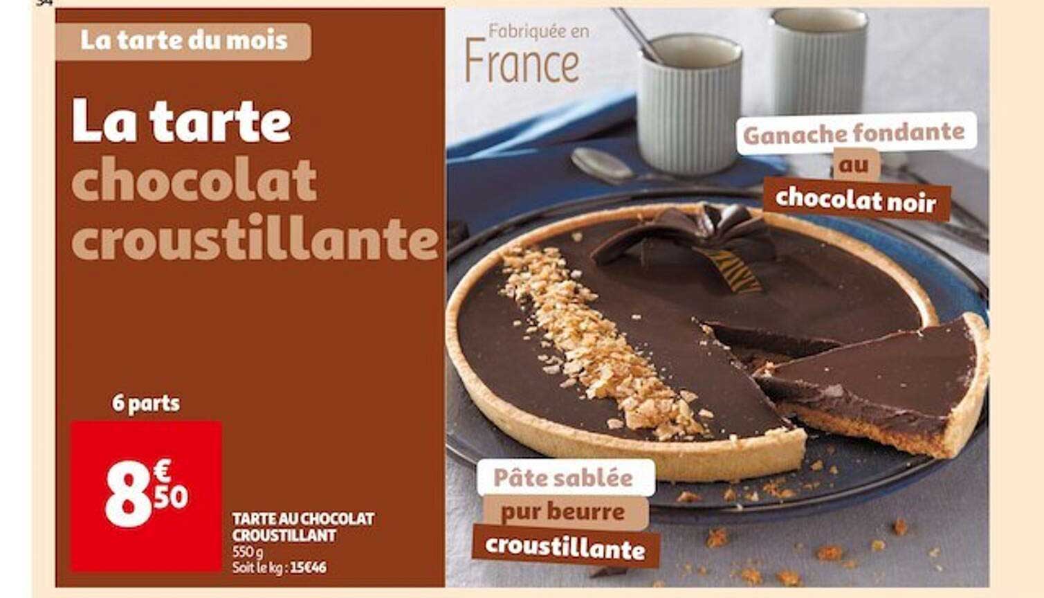 Promo Tarte Au Chocolat Croustillant Chez Auchan ICatalogue Fr