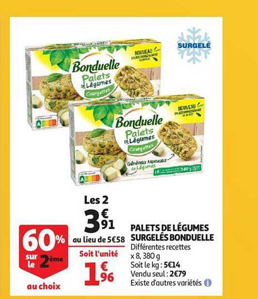 Offre Palets De L Gumes Surgel S Bonduelle Chez Carrefour