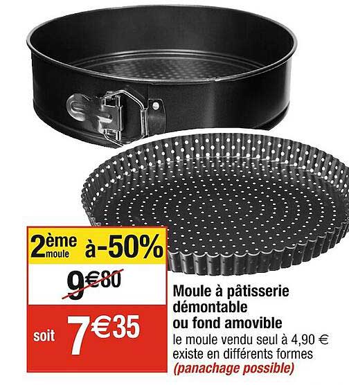 Promo Moule P Tisserie D Montable Ou Fond Amovible Chez Cora