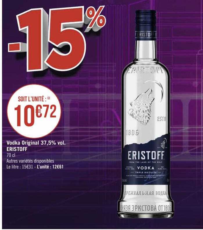 Promo Vodka Original 37 5 Vol Eristoff chez Géant iCatalogue fr