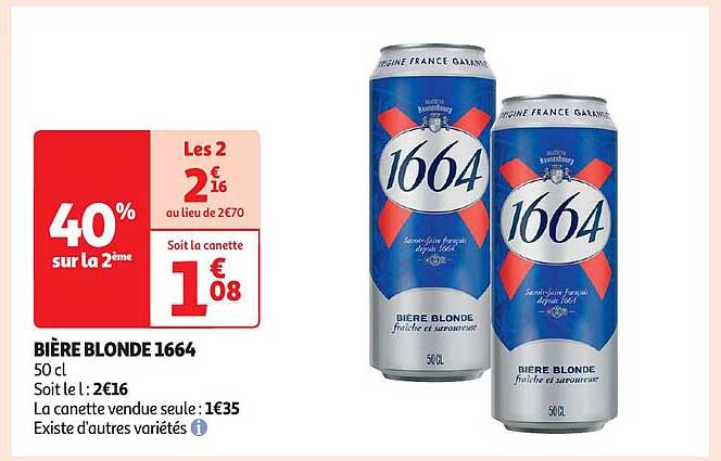 Promo Bi Re Blonde Chez Auchan Drive Icatalogue Fr