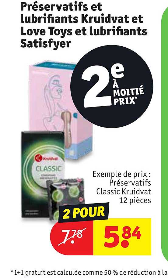 Promo Préservatifs Et Lubrifiants Kruidvat Et Love Toys Et Lubrifiants