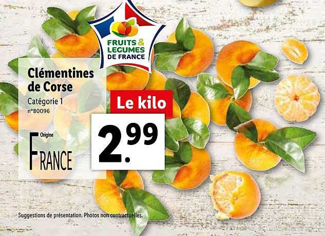 Promo Cl Mentines De Corse Chez Lidl Icatalogue Fr