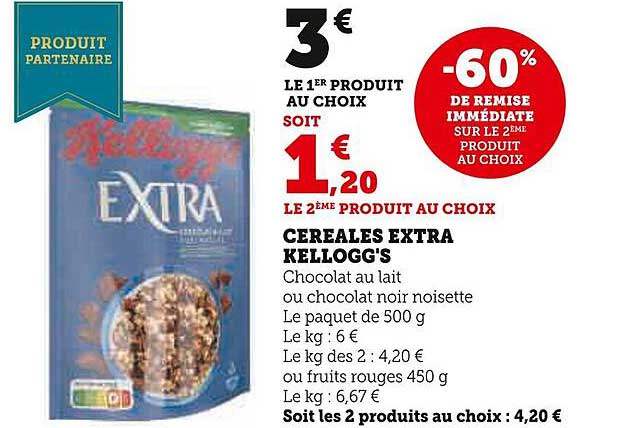 Promo C R Ales Extra Kellogg S Chez U Express Icatalogue Fr