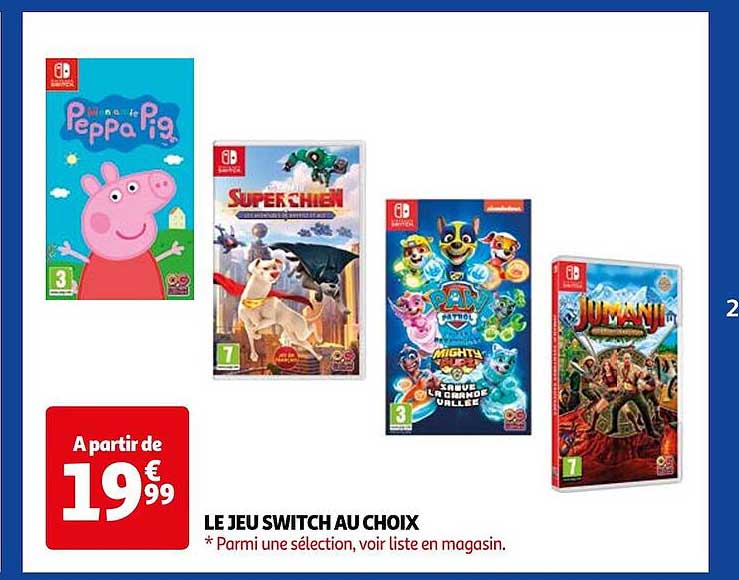 Promo Le Jeu Switch Au Choix Chez Auchan ICatalogue Fr