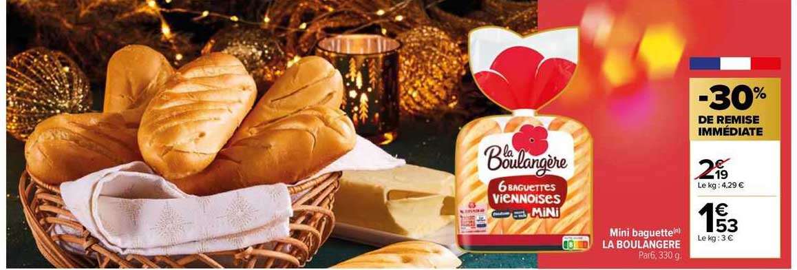 Promo Mini Baguette La Boulang Re Chez Carrefour Market Icatalogue Fr