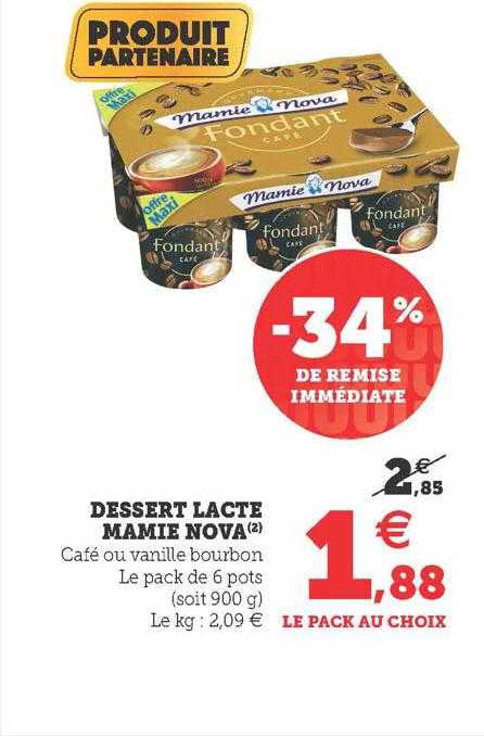 Promo Dessert Lact Mamie Nova Chez Super U Icatalogue Fr