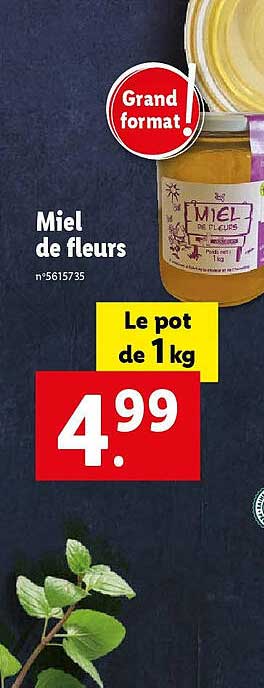 Promo Miel De Fleurs Chez Lidl Icatalogue Fr