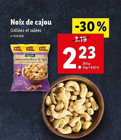 Promo Noix De Cajou Chez Lidl ICatalogue Fr