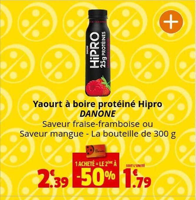 Promo Yaourt à Boire Protéiné Hipro Danone chez Coccinelle Express