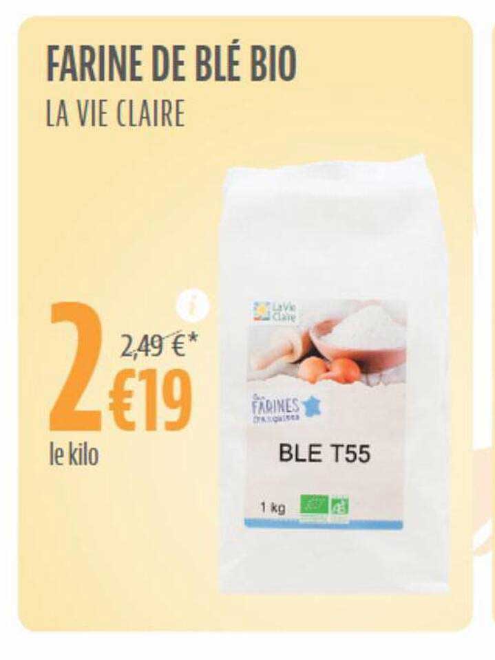 Promo Farine De Blé Bio La Vie Claire chez La Vie claire iCatalogue fr