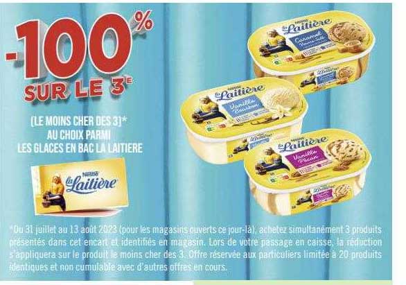 Promo Les Glaces En Bac La Laitière chez Géant iCatalogue fr