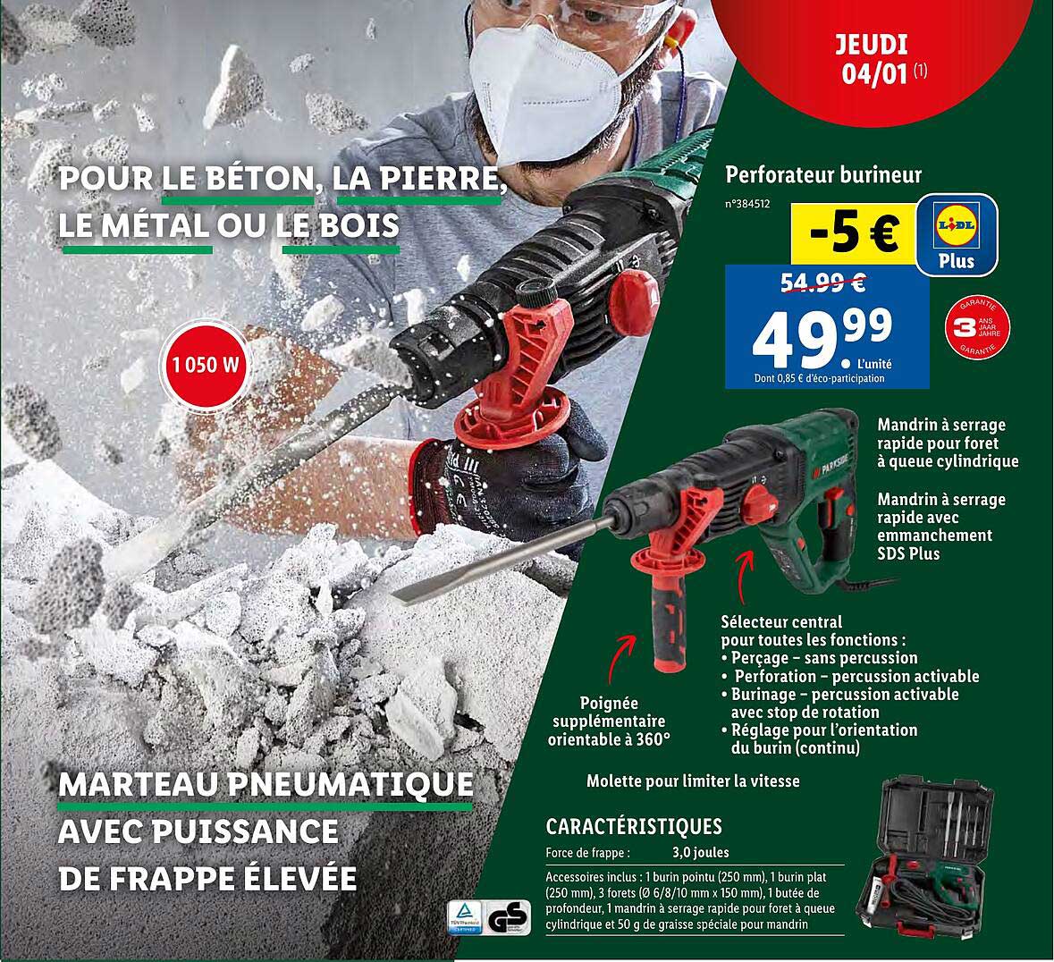 Promo Perforateur Burineur Chez Lidl ICatalogue Fr