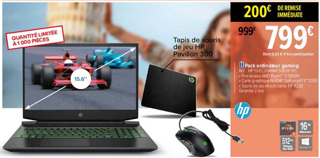 Promo Pack Ordinateur Gaming Hp Chez Carrefour ICatalogue Fr