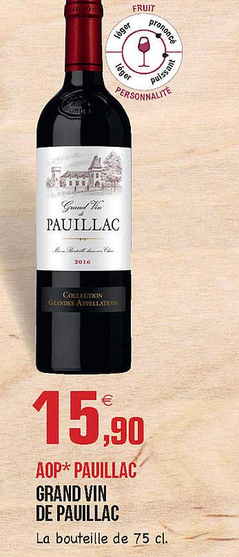 Promo Aop Pauillac Grand Vin De Pauillac Chez E Leclerc Icatalogue Fr