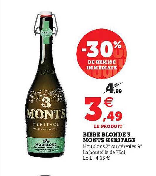 Promo Bi Re Blonde Monts H Ritage Chez Hyper U Icatalogue Fr
