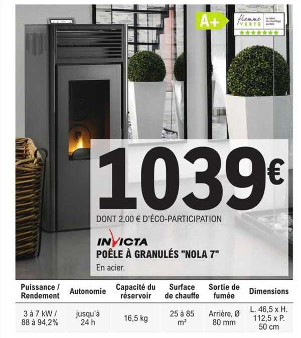 Promo Po Le Granul S Nola Invicta Chez E Leclerc Brico