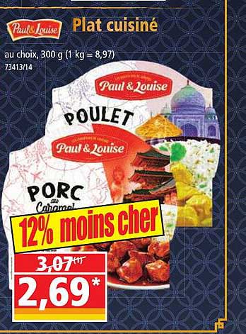 Promo Plat Cuisin Pauls Louise Chez Norma Icatalogue Fr