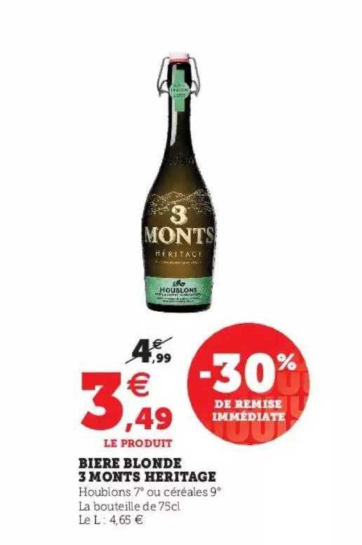 Promo Bi Re Blonde Monts H Ritage Chez Super U Icatalogue Fr