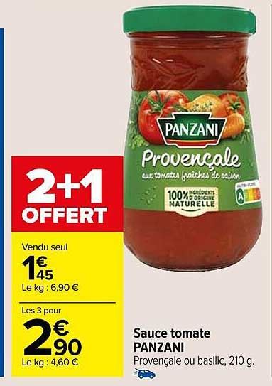 Promo Sauce Tomate Panzani Chez Carrefour Market Icatalogue Fr