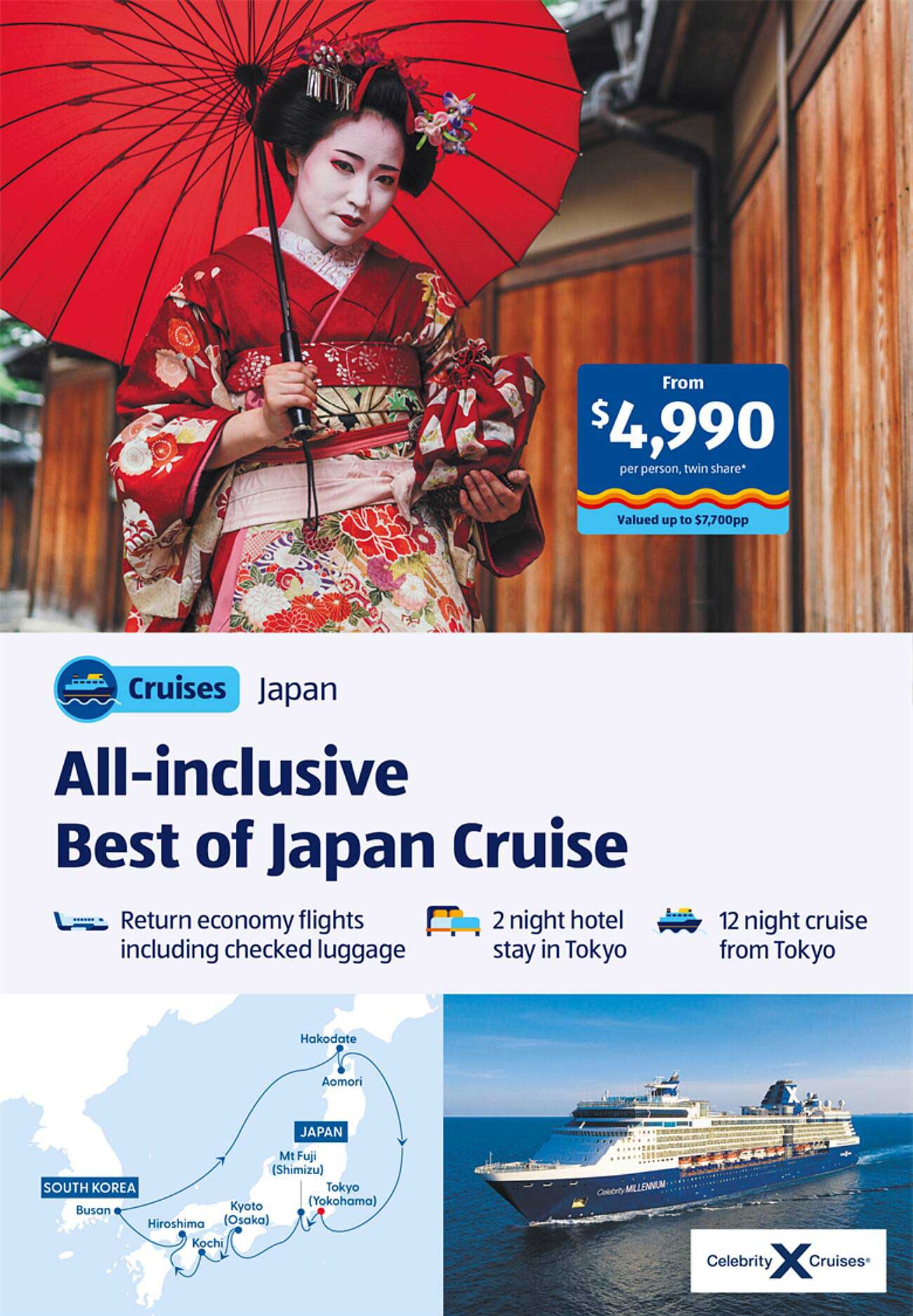 All-inclusive Best of Japan Cruise