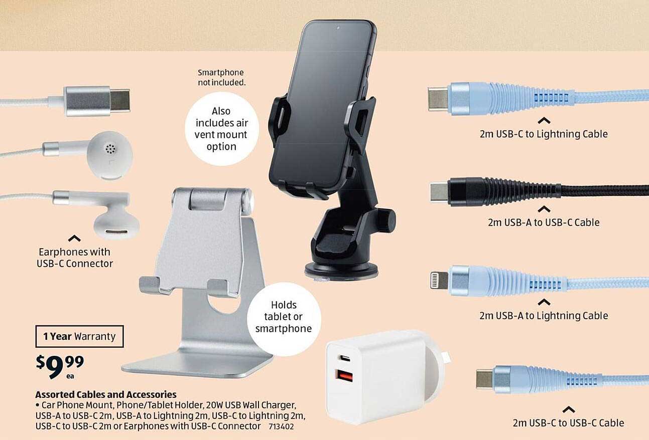 Assorted Cables and Accessories