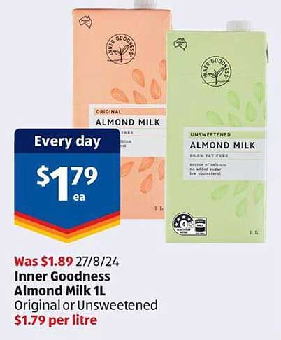 Inner Goodness Almond Milk 1L