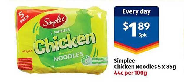 Simplee Chicken Noodles 5 x 85g