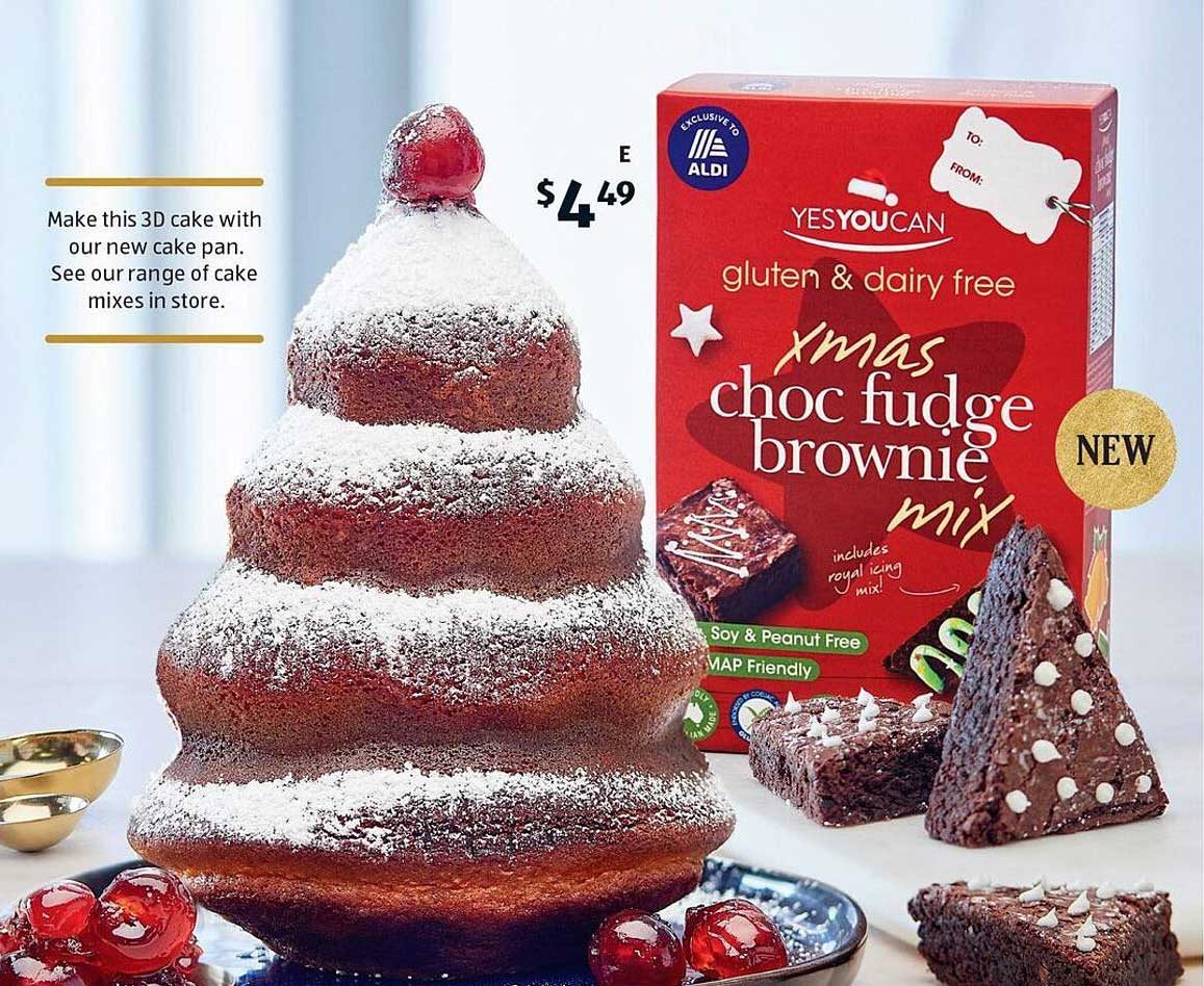 YES YOU CAN gluten & dairy free xmas choc fudge brownie mix