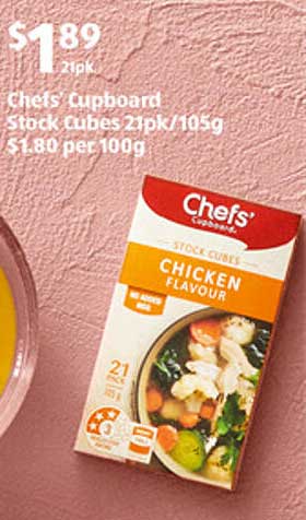 Chefs' Cupboard Chicken Flavour Stock Cubes