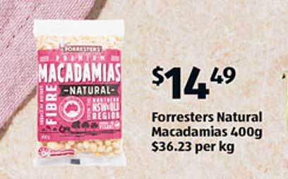 Forresters Natural Macadamias