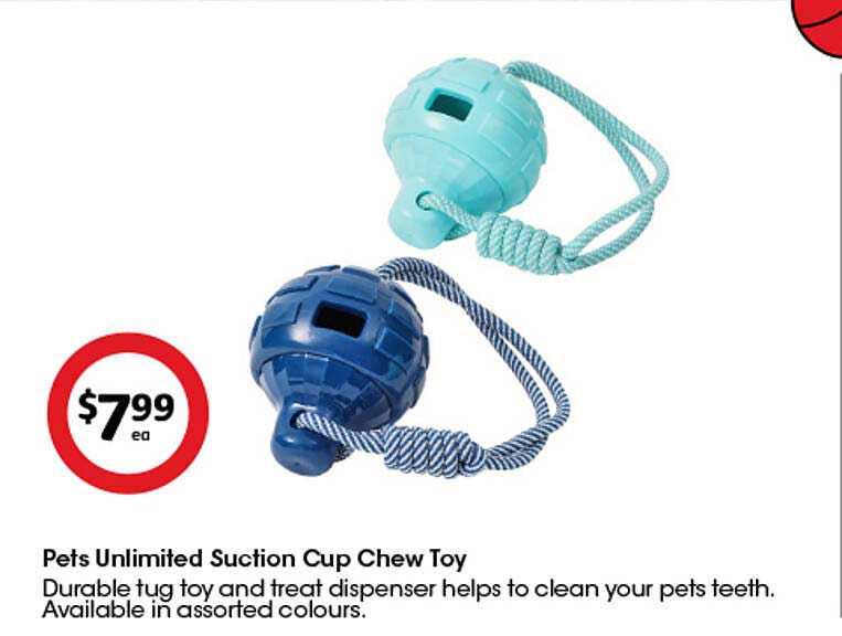 Pets Unlimited Suction Cup Chew Toy