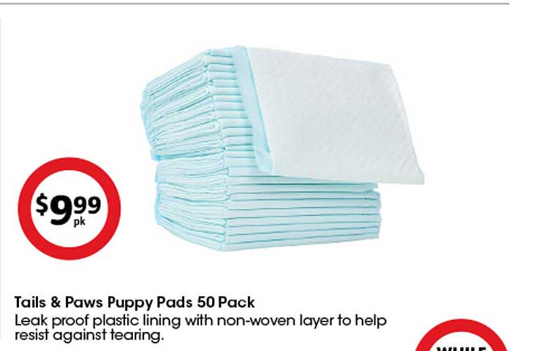 Tails & Paws Puppy Pads 50 Pack