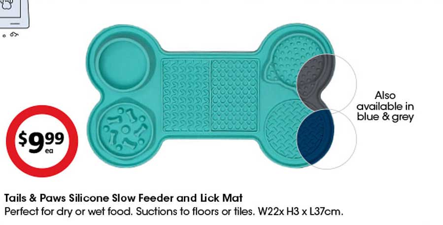 Tails & Paws Silicone Slow Feeder and Lick Mat