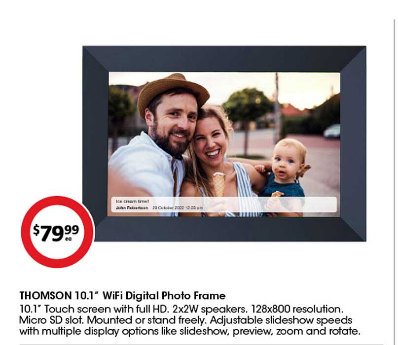 THOMSON 10.1" WiFi Digital Photo Frame