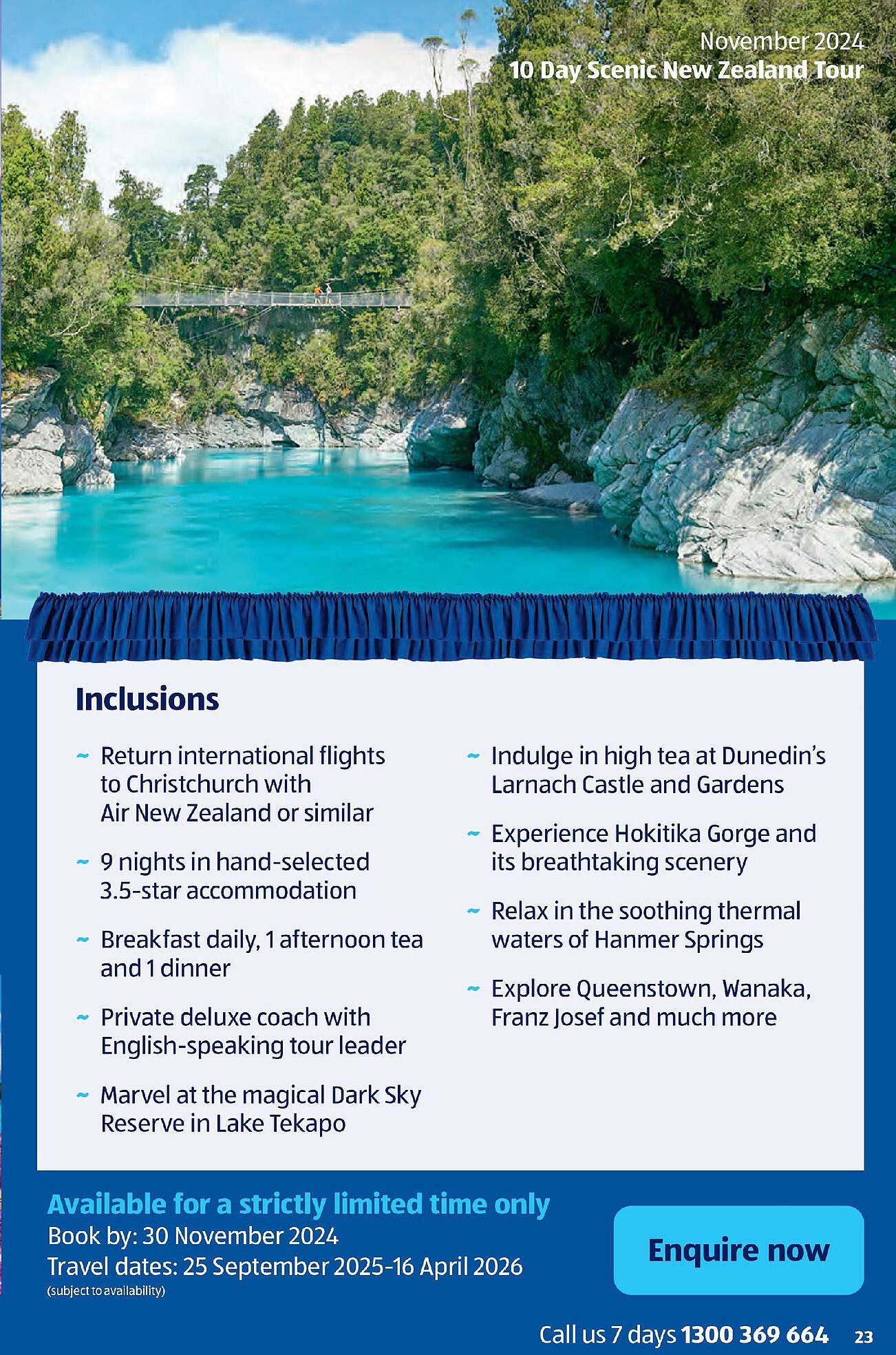 10 Day Scenic New Zealand Tour