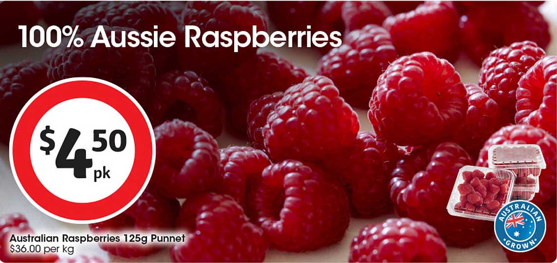 100% Aussie Raspberries