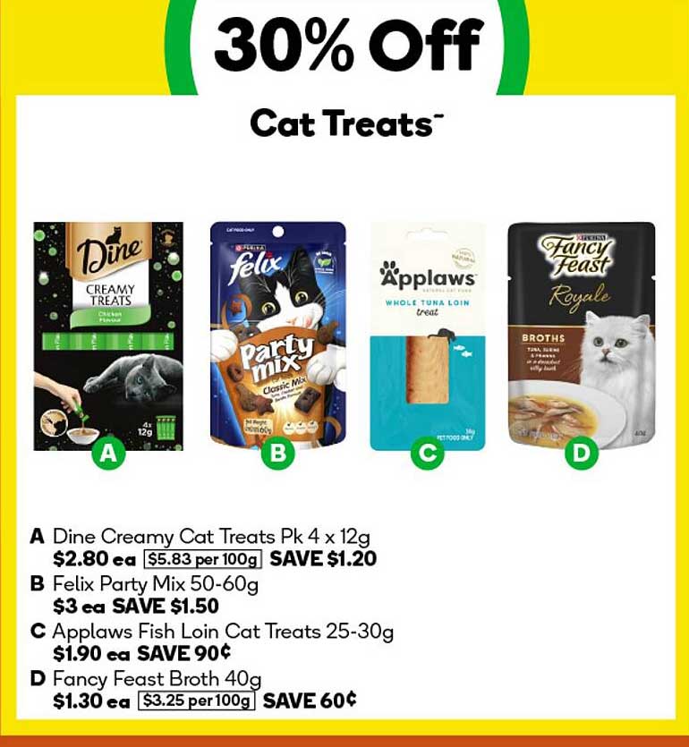 30% Off Cat Treats