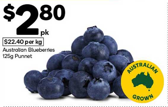 Australian Blueberries 125g Punnet