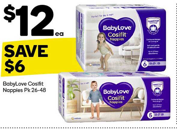 BabyLove Cosifit Nappies Pk 26-48