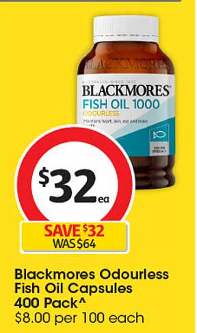 Blackmores Odourless Fish Oil Capsules