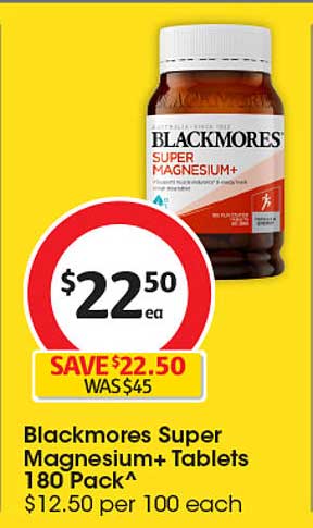 Blackmores Super Magnesium+ Tablets 180 Pack^