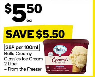 Bulla Creamy Classics Ice Cream