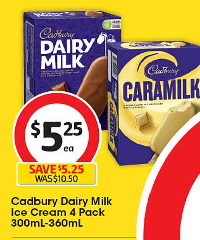 Cadbury Dairy Milk Ice Cream 4 Pack