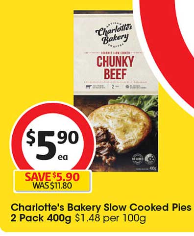 Charlotte's Bakery Slow Cooked Pies